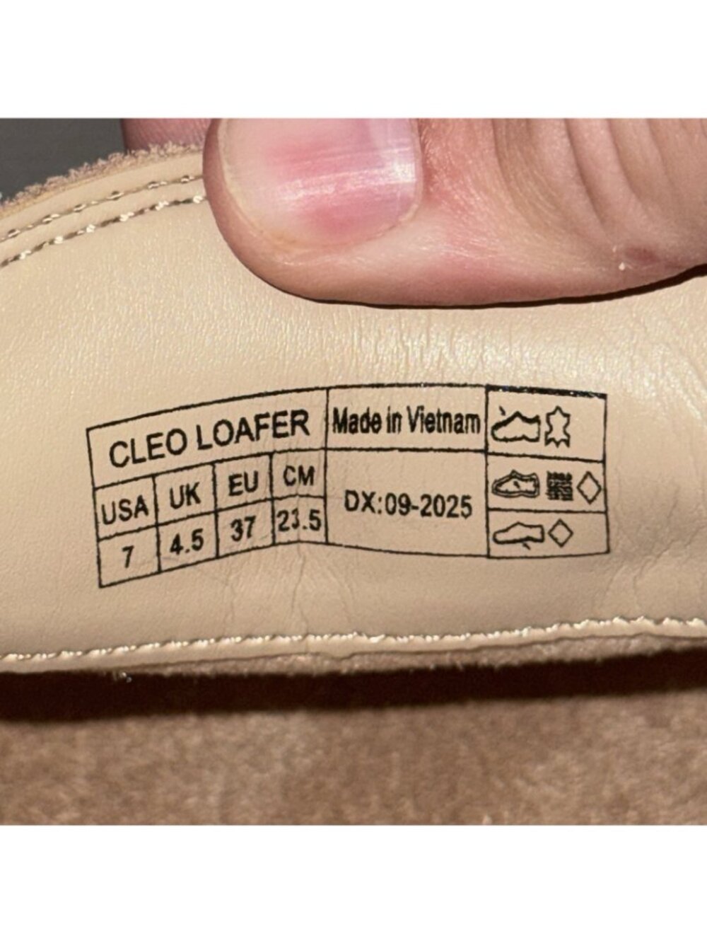 Vionic Cleo Loafer Beige Leather Buisness Comfort Casual Loafer Women’s Size 7 - Picture 8 of 9